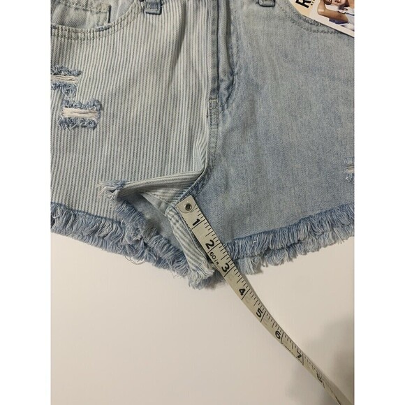 NWT Rewash The Riley Vintage High Rise Patchwork Denim Shorts Size 5/27 (V20) - Picture 7 of 7